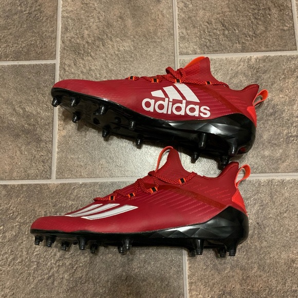 adidas Shoes Adidas Adizero Football Cleats Red White Poshmark